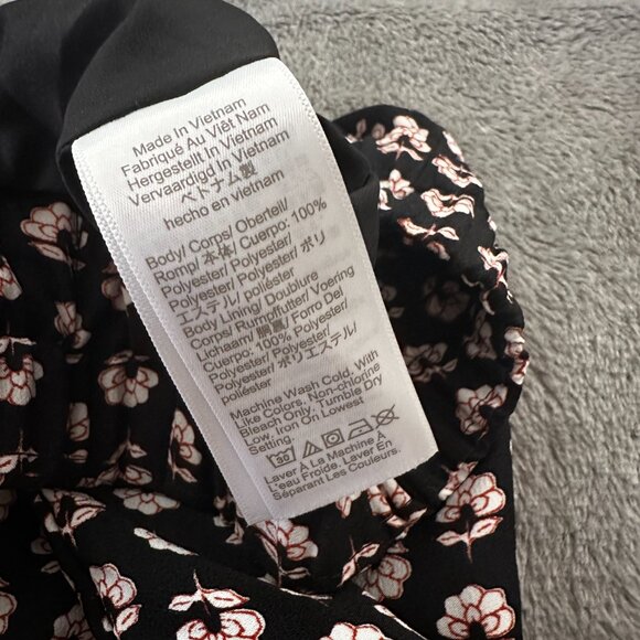 J. Crew Factory Floral Pull On Skirt 3X 3XL Front Slit Lined - Picture 7 of 8